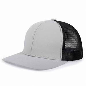 Gorra Trucker Personalizada con Parche de Cuero Bordado, Gorra de Malla con Visera Plana, Gorra de Béisbol con Cierre a Presión - Product Image 5