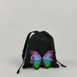 Розовая бархатная сумка на шнурке, пеньковая Сетчатая Сумка на шнурке, Экологичная мини-сумка на шнурке