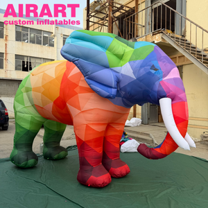 Elefante Gonfiabile Colorato, Animale Gonfiabile a Forma di Elefante per Attività Estive - Product Image 5