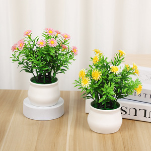Plante artificielle en pot marguerite transfrontalière de 18 pouces en PVC, ornement décoratif d'intérieur - Product Image 2
