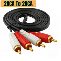 Câbles audio RCA HIFI 1,5 m 3 m, câbles 3,5 mm mâle vers mâle 2RCA 3RCA AUX, câble RCA pour home cinéma, DVD, casque