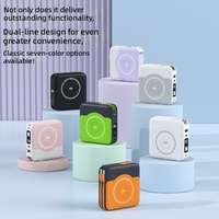 Chargeur de montre à aspiration magnétique avec câble intégré, batterie externe sans fil 10000 mAh à charge rapide 22,5 W, cinq-en-un