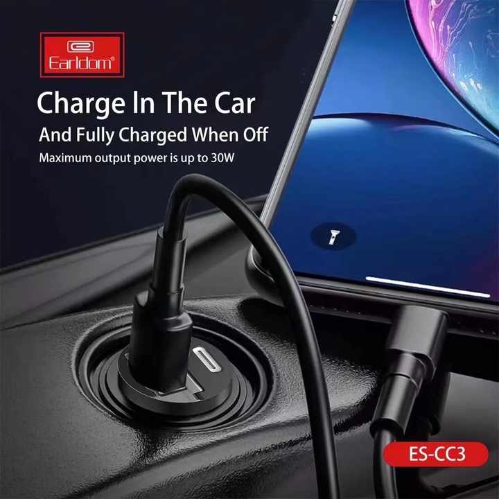 EARLDOM Fast Charging Car Charger PD QC 3.0 Dual USB Quick Charging Adapter  Car-Charger For iphone 8 plus with charging cable| Alibaba.com