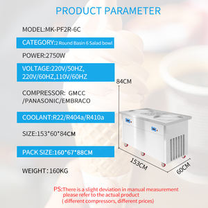 Máquina para Hacer Helados en Rollo MK-PF2R-6C de Miken Fry - Product Image 2
