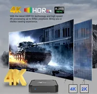 Boîtier TV 4K en gros H96 Max S905 Quad Core Lecteur Multimédia HDR 4K Wi-Fi 6 Double Bande 2.4 & 5 GHz Smart Android OTT