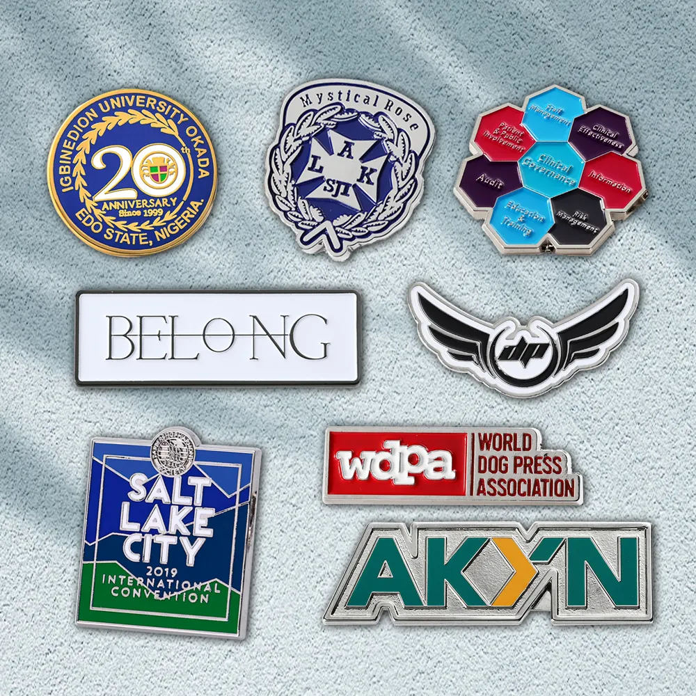 Groothandel Aangepaste Hoed Pinnen Magnetische Ronde Knoop Pin Badge Email Epoxy Business Saudi Logo Metalen Badges Reversspeldjes Voor Mannen