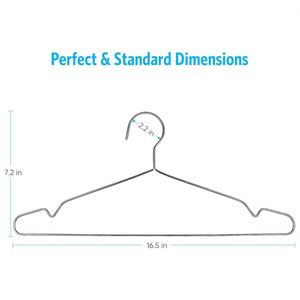 Cintres métalliques en fil de fer galvanisé pour vêtements, personnalisables, pour chemises, vente en gros à bas prix - Product Image 2