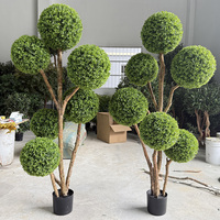 Vente en gros de grands arbres artificiels modernes, bonsaïs artificiels, buis, plantes artificielles, décoration, arbres artificiels verts pour l'intérieur