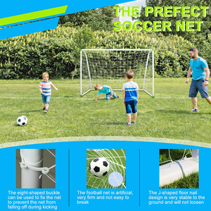 Portería <span class=keywords><strong>de</strong></span> fútbol <span class=keywords><strong>de</strong></span> <span class=keywords><strong>PVC</strong></span> <span class=keywords><strong>de</strong></span> 6x4 pies - Product Image 6