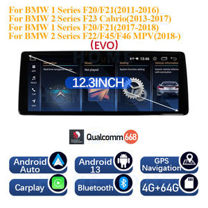 Autoradio con Carplay e Android Auto per <span class=keywords><strong>BMW</strong></span> Serie 1/2 F20 F21 F22 F23 F45 2011-2018, Android 13, Navigazione GPS 12.3'' - Product Image 4