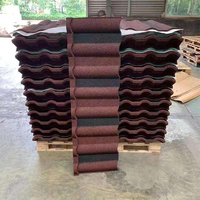 Kostengünstige Steinbeschichtete Stahl-Metalldachziegel Gewellte Verzinkte Dachschindeln Materialplatten