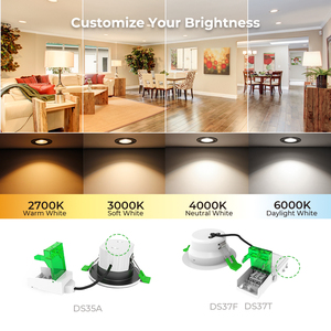 Lámpara de Techo Empotrada con Temperatura de Color Ajustable de 2700K 3000K 4000K 6000K, Panel LED para Interiores de Hotel, 5W <span class=keywords><strong>8W</strong></span> - Product Image 4