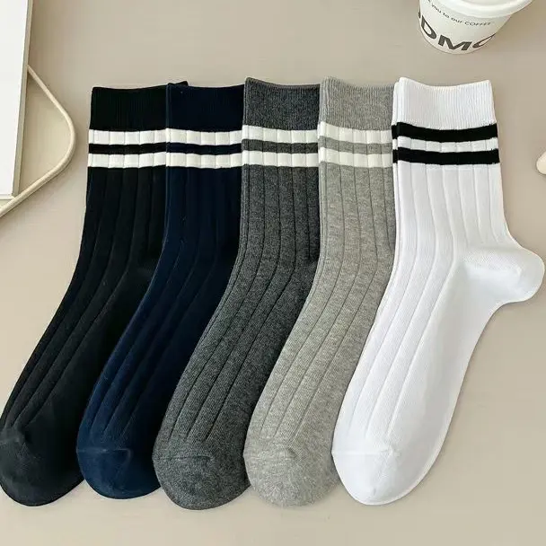 Индивидуальные носки с логотипом классические уютные толстые теплые унисекс трикотажные зимние носки для мужчин