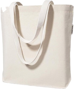 Bolsa de Algodón Grande de Color Sólido, Reciclada, Ecológica, con Logotipo Personalizado, al por Mayor, Promocional, Publicitaria, para Compras - Product Image 1