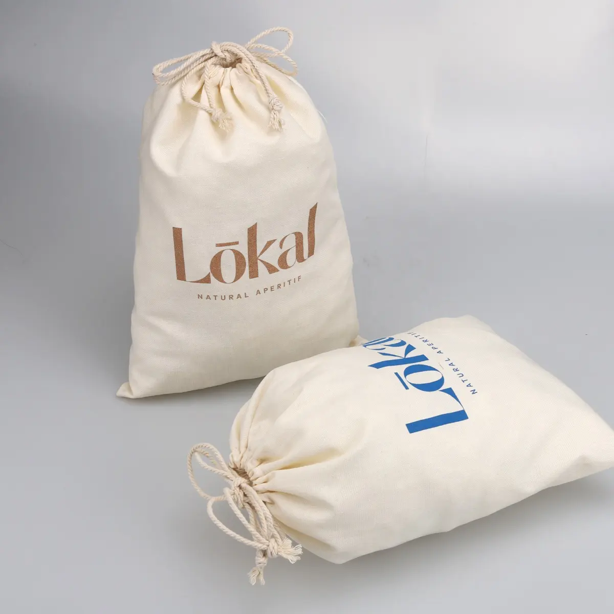 Eco-Friendly Custom Logo Printing Linen Cotton-Padded Shoes Dust Bag Natural Drawstring Packing Cotton Muslin Gift Bag