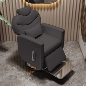 Sillas de Barbería <span class=keywords><strong>y</strong></span> Afeitado Personalizables para Hombres, Muebles de Cuero para Salones de Belleza, Equipamiento para Barberías - Product Image 4