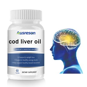 Ausreson Huile de Foie de Morue pour Adultes OEM 90 Capsules (500mg) avec EPA DHA pour la Santé du Cerveau, du Cœur et des Articulations - Certifié Biologique - Product Image 1