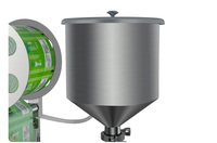 Machine d'emballage de sachets de sauce avec fonction d'impression d'étiquettes, pour emballage automatique de liquides en sachets préformés, formage, remplissage et scellage verticaux.