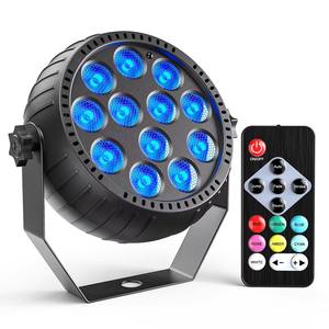 Faretto Portatile Mini RGB a 12 LED Ricaricabile DMX Strobo per Palcoscenico, Discoteca, DJ, KTV, <span class=keywords><strong>Bar</strong></span>, Club Notturno, Wireless a Batteria - Product Image 1