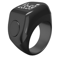 Anneau intelligent multifonctionnel avec moniteur de fréquence cardiaque, mesureur d'oxygène sanguin, compteur de pas, compatible avec iOS/Android