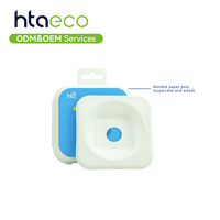 Boîte cadeau de luxe en pulpe de bagasse pressée à froid avec logo personnalisé pour écouteurs Bluetooth haut de gamme – Emballage durable en gros