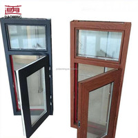 Ventana Abatible de Aluminio con Diseño de Puente Roto Insonorizado, Estilo Postmoderno y Vidrio Templado Personalizado