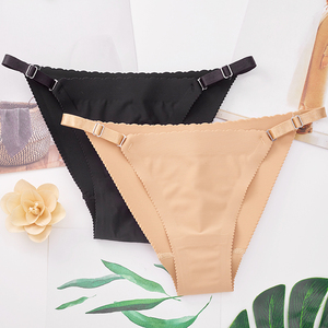 Pantalones T-Skinny para mujer adulta, bragas de Control tejidas transpirables finas elásticas ajustables, diseño sin rastro, glúteos acolchados hechos de nailon - Product Image 1