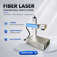 Machine de marquage laser MOPA/Fibre pour bijouteries, gravure de pendentifs, de petites plaques d'identification, de lettres, de bagues, de bracelets et de bijoux à axe rotatif