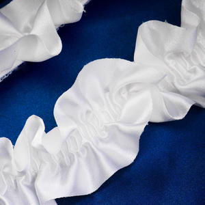 सुरुचिपूर्ण दुल्हन शादी की पोशाक पैर सहायक फैशन कपड़ा फीता ट्रिम जांघ गार्टर सेक्सी सफेद लोचदार जांघ स्ट्रैप - Product Image 4