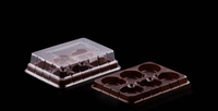 Boîte bento jetable en plastique à compartiments, étanche, de qualité alimentaire, utilisée pour la préparation des repas, l'emballage de pâtisseries et de sushis