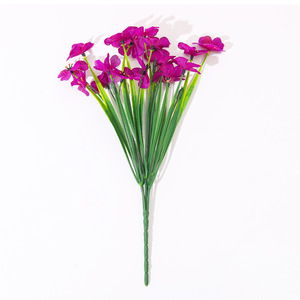 Ramo de Flores Artificiales de 35 cm de Altura, Flores de Seda y Plástico de Alta Simulación, Decoraciones para Bodas, Exteriores y Hogar - Product Image 5