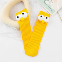 Nouveau design Eye Decor 3D mignon filles enfant chaussettes dessin animé enfants Slouch filles chaussettes