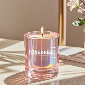 Frascos de Vidrio para Velas UV Rosas de Lujo Personalizados con Tapa de Madera, 7oz, 8oz, 10oz, 16oz, 300ml, Diseño Único - Product Image 2