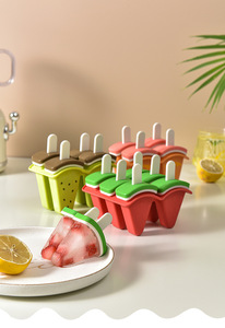 Nueva bandeja de silicona para cubitos de hielo, molde de silicona para alimentos, molde de helado para paletas de <span class=keywords><strong>sandía</strong></span>, para paletas de frutas - Product Image 6