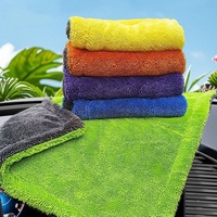 Premium Eco-Friendly Microfiber Towel for Car Drying Twisted Loop Quick-Dry Soft Super Absorbent Thick 500gsm-1800gsm Car