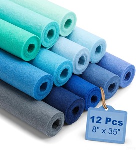 Feuilles de <span class=keywords><strong>feutre</strong></span> artisanal découpables personnalisables de grande taille, multicolores, tissu de patchwork pour couture, <span class=keywords><strong>feutre</strong></span> non tissé - Product Image 5