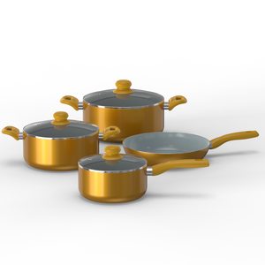 Juego de Utensilios de Cocina de 7 Piezas con Revestimiento de Piedra, Aluminio Forjado Antiadherente <span class=keywords><strong>para</strong></span> Inducción y Gas, Venta al Por Mayor - Product Image 4
