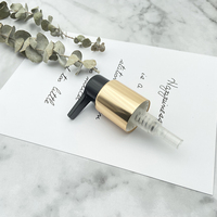 Offre Spéciale gauche-droit verrouillé lotion pompe or en aluminium pompe de traitement avec l'extérieur printemps pour corps 24/410