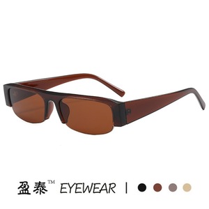 Eyewear Rectangle Half <b>Frame</b> PC Lens Anti Reflective Unisex Glasses UV400 Protection - Product Image 3