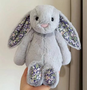 Peluche <span class=keywords><strong>Bugs</strong></span> <span class=keywords><strong>Bunny</strong></span> con Fiori Viola, Nuovo Giocattolo di Peluche <span class=keywords><strong>Bugs</strong></span> <span class=keywords><strong>Bunny</strong></span> per Pasqua, Pupazzo Confortante - Product Image 6