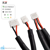 Kabel Daya Silikon Konektor Elektronik 3 Arah 4PIN GH1.25 Kustom 28AWG