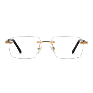 Lujo personalizado hombres forma moda <span class=keywords><strong>sin</strong></span> <span class=keywords><strong>montura</strong></span> Flexible marco óptico pequeño cuadrado de moda <span class=keywords><strong>gafas</strong></span> <span class=keywords><strong>sin</strong></span> <span class=keywords><strong>montura</strong></span> - Product Image 2