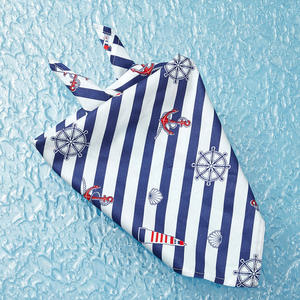 Tanpopo חם מכירת צעיף כלב בנדאנה כחול ימית נקטר ביבס צעיף הדפסה חיות מחמד בנדנה אספקה סיטונאית - Product Image 5