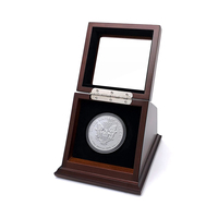 Caja de Madera Artesanal Conmemorativa para Monedas, Caja de Regalo para Monedas de Oro, Venta al Por Mayor