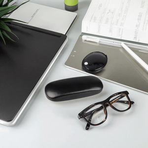 Custodia personalizzata per occhiali in pelle sintetica nera per bambini occhiali da vista a buon mercato con struttura in metallo rettangolo Custom Logo borse per occhiali da vista - Product Image 5