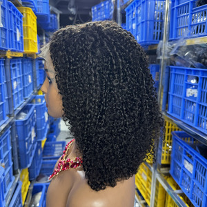 Perruque Lace Front 13x4 en Cheveux Humains Brésiliens Longs WXJ, Style Bouclé Long, Cheveux Remy Transparents, pour Femmes Noires - Product Image 2