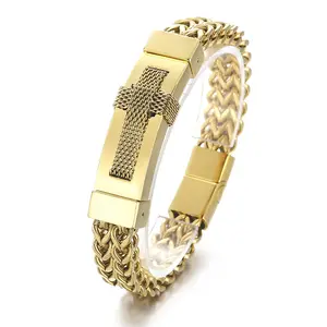 Wholesale 316 Stainless Steel Franco Double Layers Bracelet Jewelry Keel Chain Bracelets for Men and Women