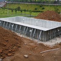 Piscine modulaire préfabriquée en acier inoxydable avec système d'installation rapide pour les projets d'hôtels et de complexes hôteliers