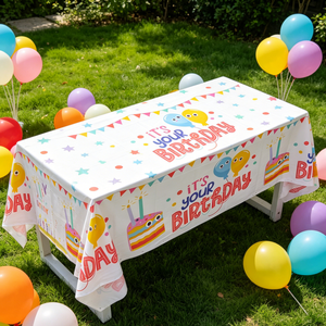 Tovaglie di Plastica Impermeabili per Feste di <span class=keywords><strong>Compleanno</strong></span> per Bambini, Decorazioni Originali, Tovaglie Usa e Getta per Feste di <span class=keywords><strong>Compleanno</strong></span> - Product Image 3