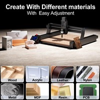 TwoTrees TTC450 - Router CNC 2 en 1 con Grabador Láser, Máquina de Fresado y Corte para Madera, Acrílico, PCB, PVC y Metal